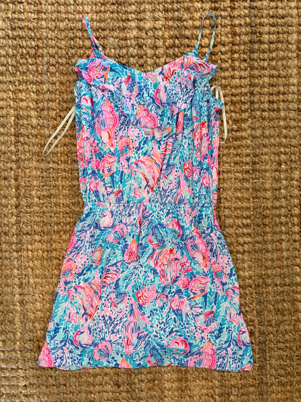 Lilly Pulitzer Sea Life Print Spaghetti Strap Dress Size M